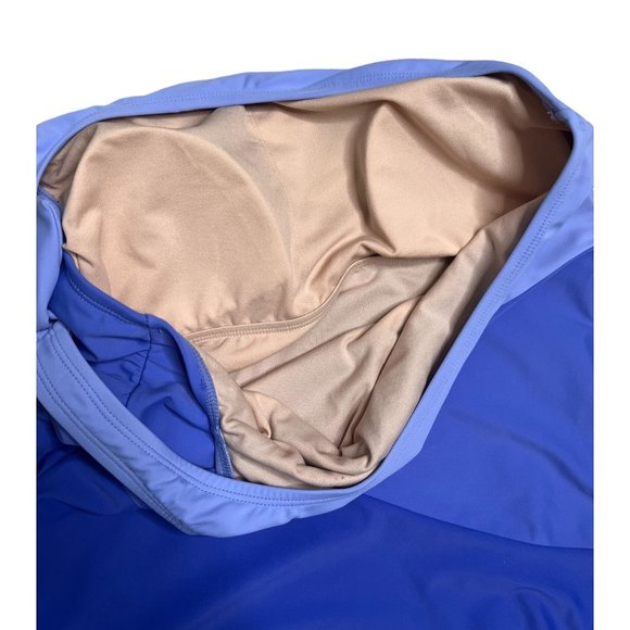 Aqua Couture Purple Color Block 1 Piece Swimsuit - XL - Picture 6 of 10